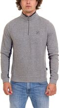 DANIEL HECHTER Herren Baumwoll-Pullover modischer Zip-Sweater mit Stehkragen 61350834 Grau