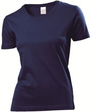 Stedman Classic Women T-shirt Marineblå bomuld X-Small Dame