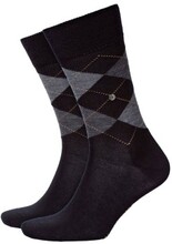 Burlington Strømper Edinburgh Wool Sock Sort Str 40/46 Herre