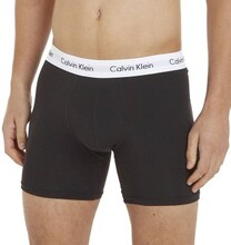 Calvin Klein 3P Cotton Stretch Boxer Brief Sort bomuld Small Herre