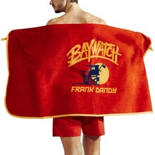 Frank Dandy Baywatch Beach Towel Rød bomuld One Size