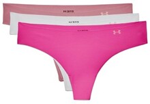 Under Armour Trusser 3P Pure Stretch Thong Rosa/Hvid Small Dame