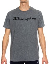 Champion Classics Men Crewneck T-shirt Grå bomuld Small Herre