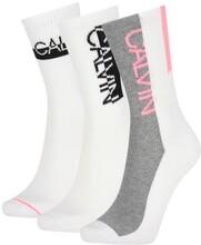 Calvin Klein Strumpor 3P Nina Crew Sock Vit Strl 37/41 Dam