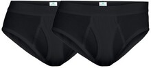 Dovre 2P Organic Cotton Brief With Fly Sort økologisk bomuld Small Herre