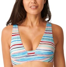 Sloggi Shore Candy Basslet Bikini Top Lysblå Stripet Small Dame