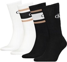 Calvin Klein Strømper 4P Sport Logo Socks Gift Box Svart/Hvit One Size Herre