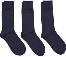 Gant Strømper 3P Wool Sock Marine Str 40/42 Herre