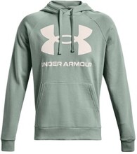 Under Armour Rival Fleece Big Logo Hoodie Lysegrøn Small Herre