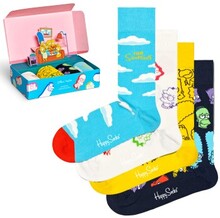 Happy socks Strømper 4P The Simpsons GiftSet Mixed bomull Str 36/40