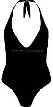 Tommy Hilfiger Halter One Piece Swimsuit Svart Medium Dam