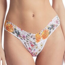 Hanky Panky Trusser Printed Low Rise Thong Hvid m Blomste nylon One Size Dame