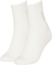 Calvin Klein Strømper 2P Women Rib Sock Hvit One Size Dame