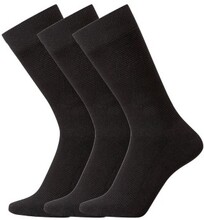 Claudio Strumpor 3P Rib Heavy Cotton Socks Svart Strl 40/47 Herr