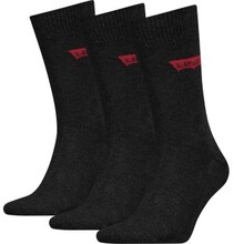 Levis Strømper 3P Base Regular Cut Sock Grå/Svart Str 39/42 Herre