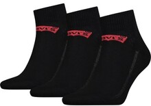 Levis Strømper 3P Base Mid Cut Sock Svart Str 39/42 Herre