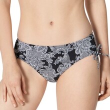 Triumph Charm Elegance Midi Bikini Brief Sort mønstret 40 Dame