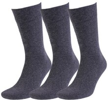 Amanda Christensen Strømper 3P True Ankle Soft Top Sock Antracit Str 39/42 Herre