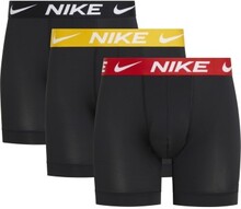 Nike 3P Everyday Essentials Micro Boxer Brief Sort/Rød polyester Medium Herre