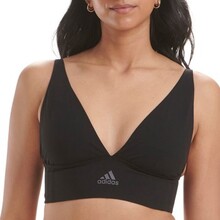 adidas BH BOS Smart Micro 720 Seamless Plunge Bra Svart polyamid Small Dame