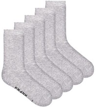 Frank Dandy Strumpor 5P Bamboo Socks Solid Gråmelerad Strl 36/40