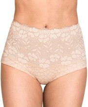 Miss Mary Jacquard And Lace Girdle Trosor Beige 38 Dam