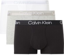 Calvin Klein Kalsonger 3P Modern Structure Recycled Trunk Vit/Svart Small Herr