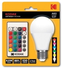KODAK Kodak LED A60 E27 520lm RGB 6.5W 887930418392 Replace: N/A