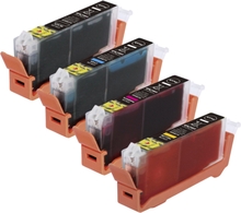 inkClub Bläckpatroner, ersätter Canon CLI-571 XL, 4-pack KCB9-4 ersätter 0386C005