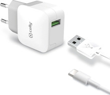 Celly USB-laddare USB-C 2,4A Nopea