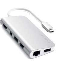 Satechi Satechi USB-C Multimedie Adapter 4K HDMI, Sølv