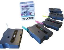 Other Tape Brother TX241 18mm sort på hvid