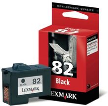 Lexmark Lexmark 82 Blækpatron sort, 25 ml