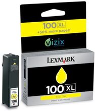 Lexmark Lexmark 100XL Mustepatruuna keltainen, 600 sivua