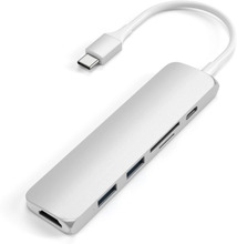 Satechi Slim USB-C MultiPort Adapter V2, Silver