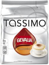 Tassimo Gevalia Tassimo Cappuccino kaffekapsler, 8 port.