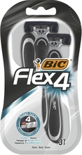 Bic BIC Flex 4 Comfort Partahöylät, 3 kpl