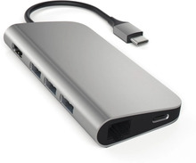 Satechi Satechi USB-C Multi-Port ‑sovitin 4K, Space Grey