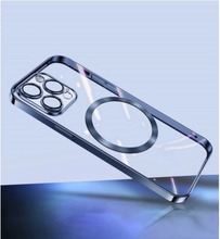 Turtos Mobilcover MagSafe Transparent iPhone 15 Pro Max, Navy Blue