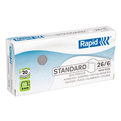 Häftklammer Rapid 26/6 standard, 5000 st