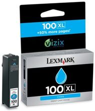 Lexmark Lexmark 100XL Mustepatruuna syaani, 600 sivua