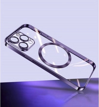 Turtos Mobilcover MagSafe Transparent iPhone 15 Pro Max, Purple