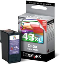 Lexmark Lexmark 43XL Mustepatruuna 3-väri
