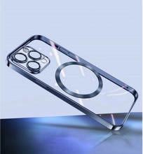 Turtos Mobilcover MagSafe Transparent iPhone 15 Pro, Navy Blue