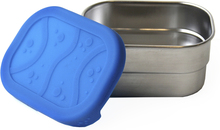 ECOlunchbox - Eco splash pod snacksboks liten rektangulær blå