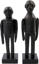 House Doctor - Skulpturer Spouses Trefigurer 32 cm Mørkebrun