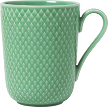 Lyngby Porcelain - Rhombe kopp 33 cl grønn