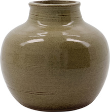 House Doctor - Vase Aju 14,5x15,5 cm Olivengrønn