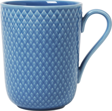 Lyngby Porcelain - Rhombe kopp 33 cl blå