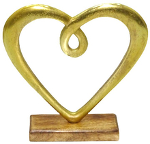 Dorre - Hedy skulptur hjerte 23 cm gull